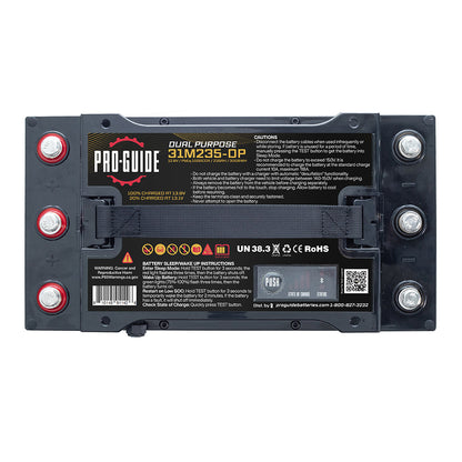 ProGuide Alpha Series Lithium Battery  12V  235AH  Group 31 Tall 31M235DP
