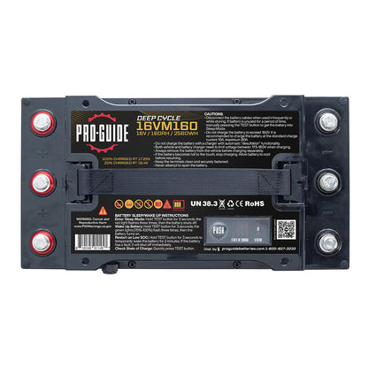 ProGuide Alpha Series Lithium Battery  16V  160AH  Group 31 Tall 16VM160