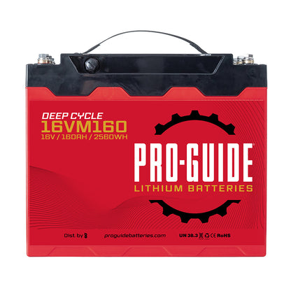 ProGuide Alpha Series Lithium Battery  16V  160AH  Group 31 Tall 16VM160