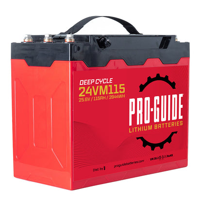 ProGuide Alpha Series Lithium Battery  24V  115AH  Group 31 Tall 24VM115
