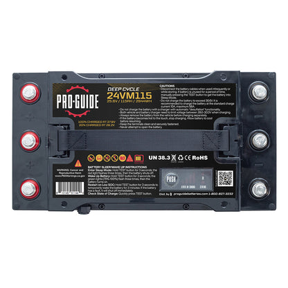 ProGuide Alpha Series Lithium Battery  24V  115AH  Group 31 Tall 24VM115