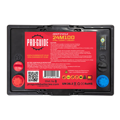 ProGuide Signature Series Lithium Battery  12V  100AH  Group 24 24M100
