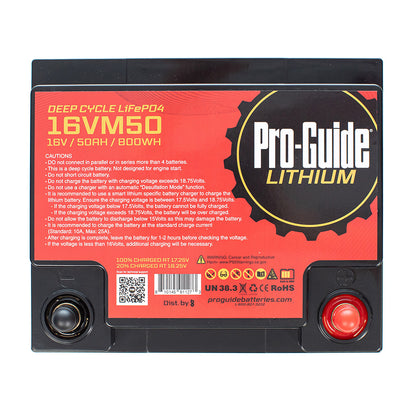 ProGuide Signature Series Lithium Battery  16V  50AH 16VM50