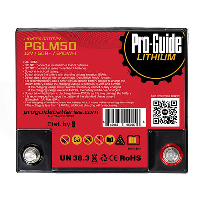 ProGuide Signature Series Lithium Battery  12V  50AH M50