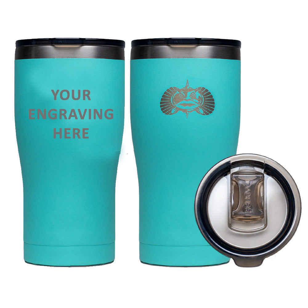 Toadfish Custom Engraved NonTipping 20oz Tumbler  Teal Minimum Order Quantity of 25 TFNOTIP20OZTUMENGRAVINGTEAL