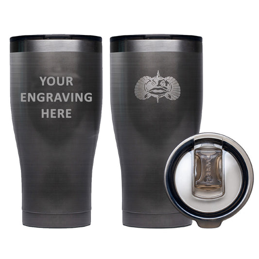 Toadfish Custom Engraved NonTipping 20oz Tumbler  Graphite Minimum Order Quantity of 25 TFNOTIP20OZTUMENGRAVINGGRAPH