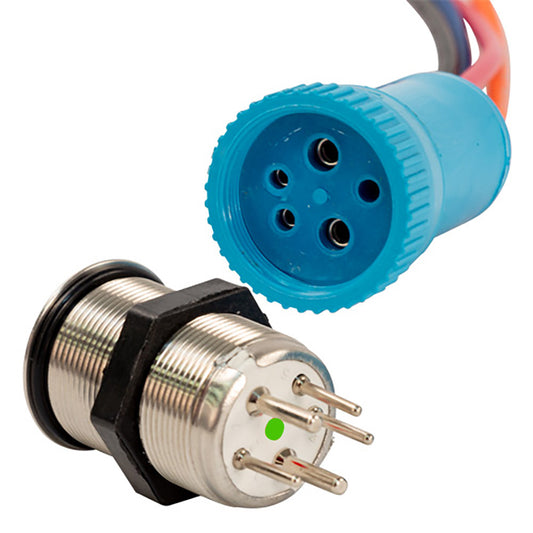 Bluewater 22MM Programmable Waterproof Momentary Off On Switch wBreaker 90602113