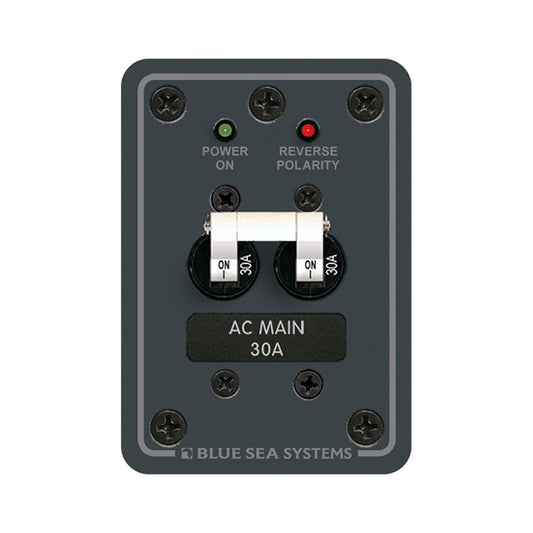 Blue Sea 8077 AC Main Only Toggle Circuit Breaker Panel 8077