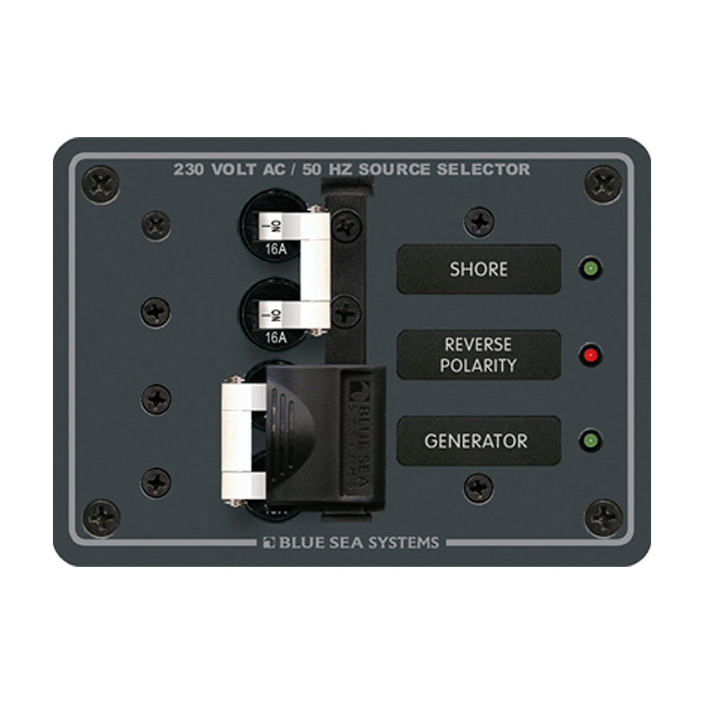Blue Sea 8132 AC Toggle Source Selector 230V  2 Sources 8132