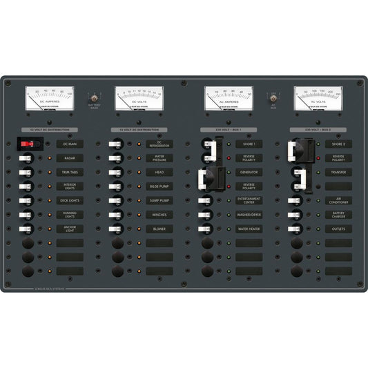 Blue Sea 8186 AC 2 Sources  12 PositionsDC Main  19 Positions 8186