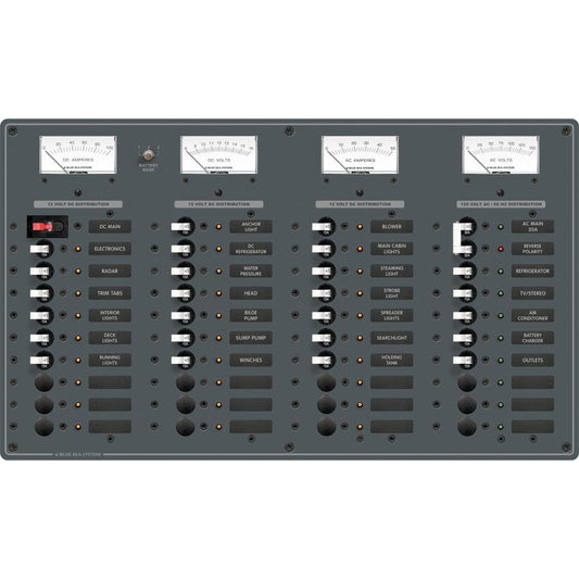 Blue Sea 8195 AC Main  8 Positions  DC Main  29 Positions 8195
