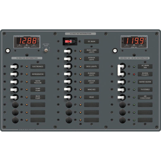 Blue Sea 8508 AC Main  6 Positions  DC Main  18 Positions 8508