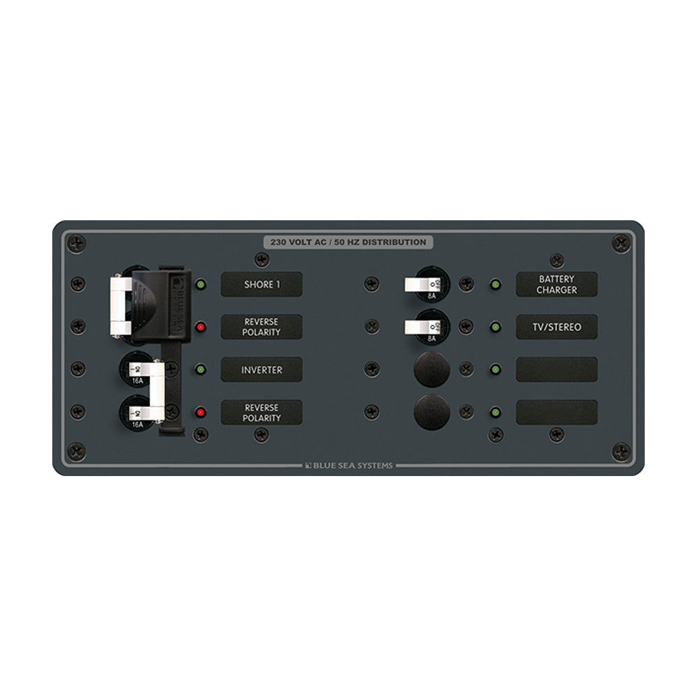 Blue Sea 8599 AC Toggle Source Selector 230V  2 Sources  4 Positions 8599