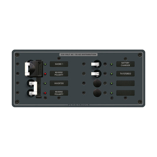 Blue Sea 8599 AC Toggle Source Selector 230V  2 Sources  4 Positions 8599