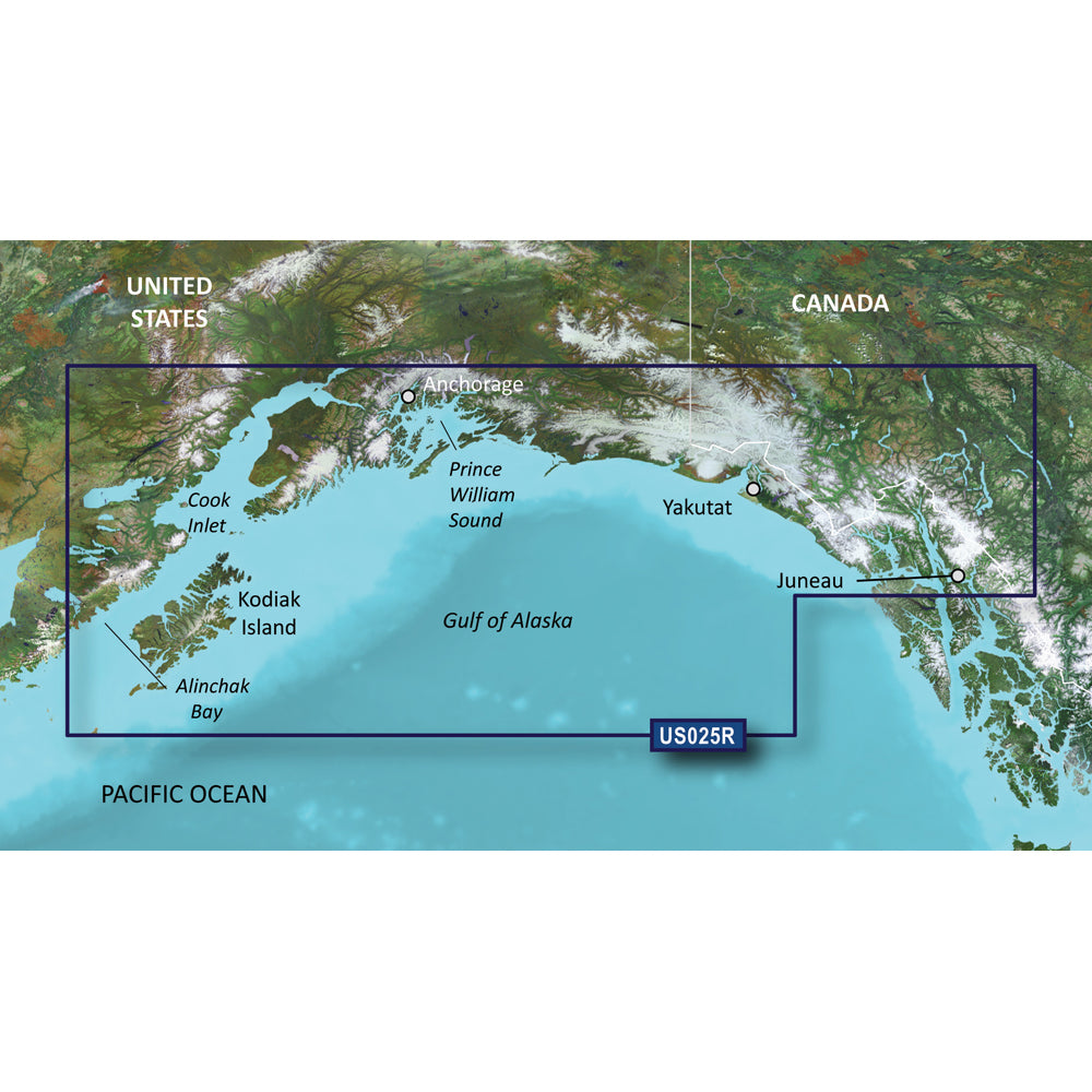 Garmin BlueChart g3 Vision HD  VUS025R  Anchorage  Juneau  microSDSD 010C072600