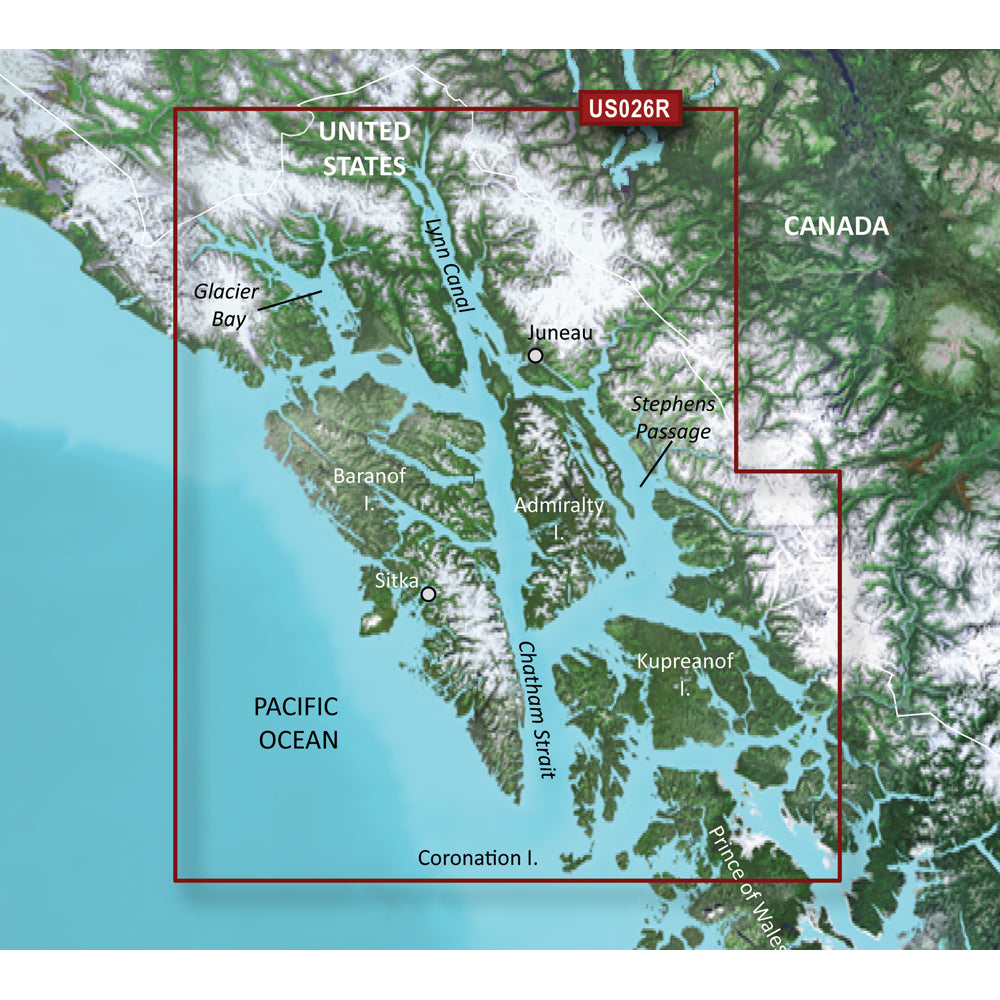Garmin BlueChart g3 Vision HD  VUS026R  WrangellJuneauSitka  microSDSD 010C072700