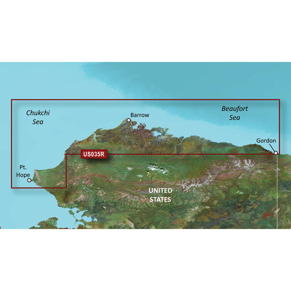 Garmin BlueChart g3 Vision HD  VUS035R  North Slope Alaska  microSDSD 010C073600