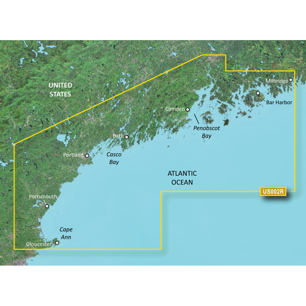Garmin BlueChart g3 Vision HD  VUS002R  South Maine  microSDSD 010C070300