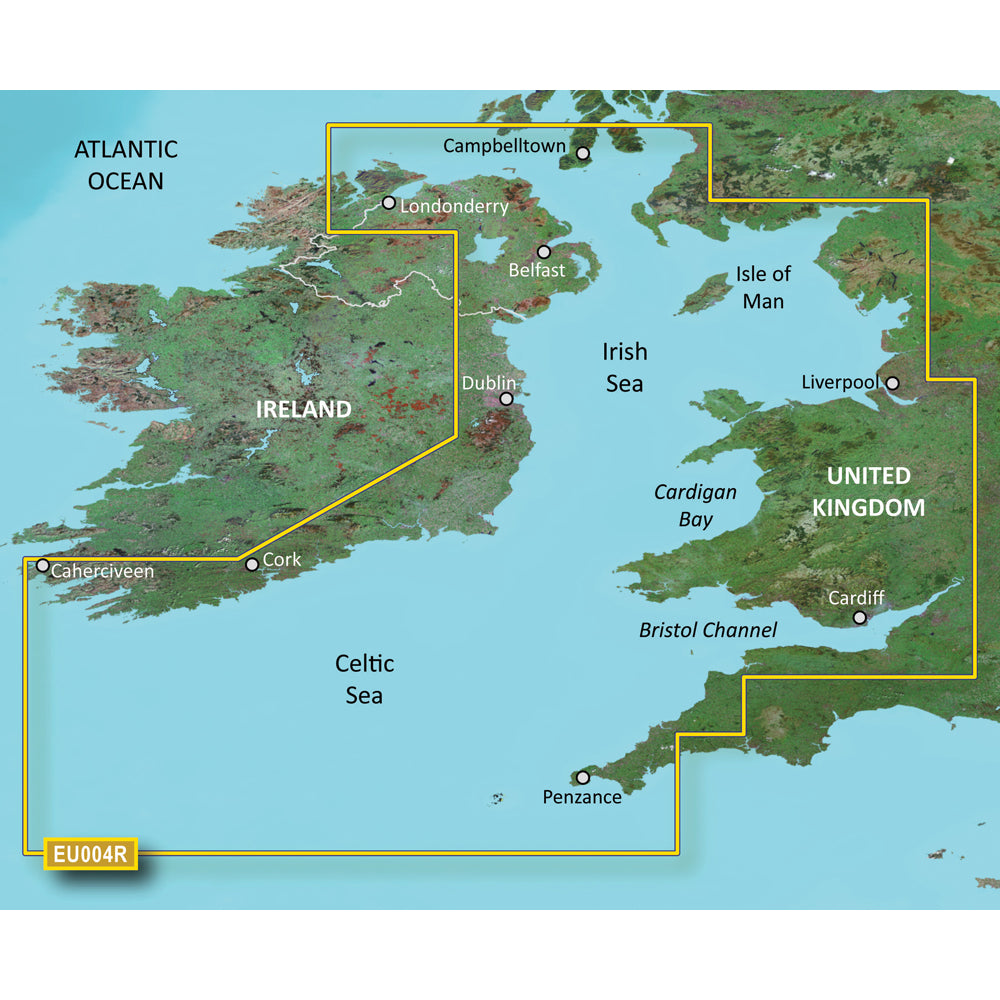 Garmin BlueChart g3 Vision HD  VEU004R  Irish Sea  microSDSD 010C076300