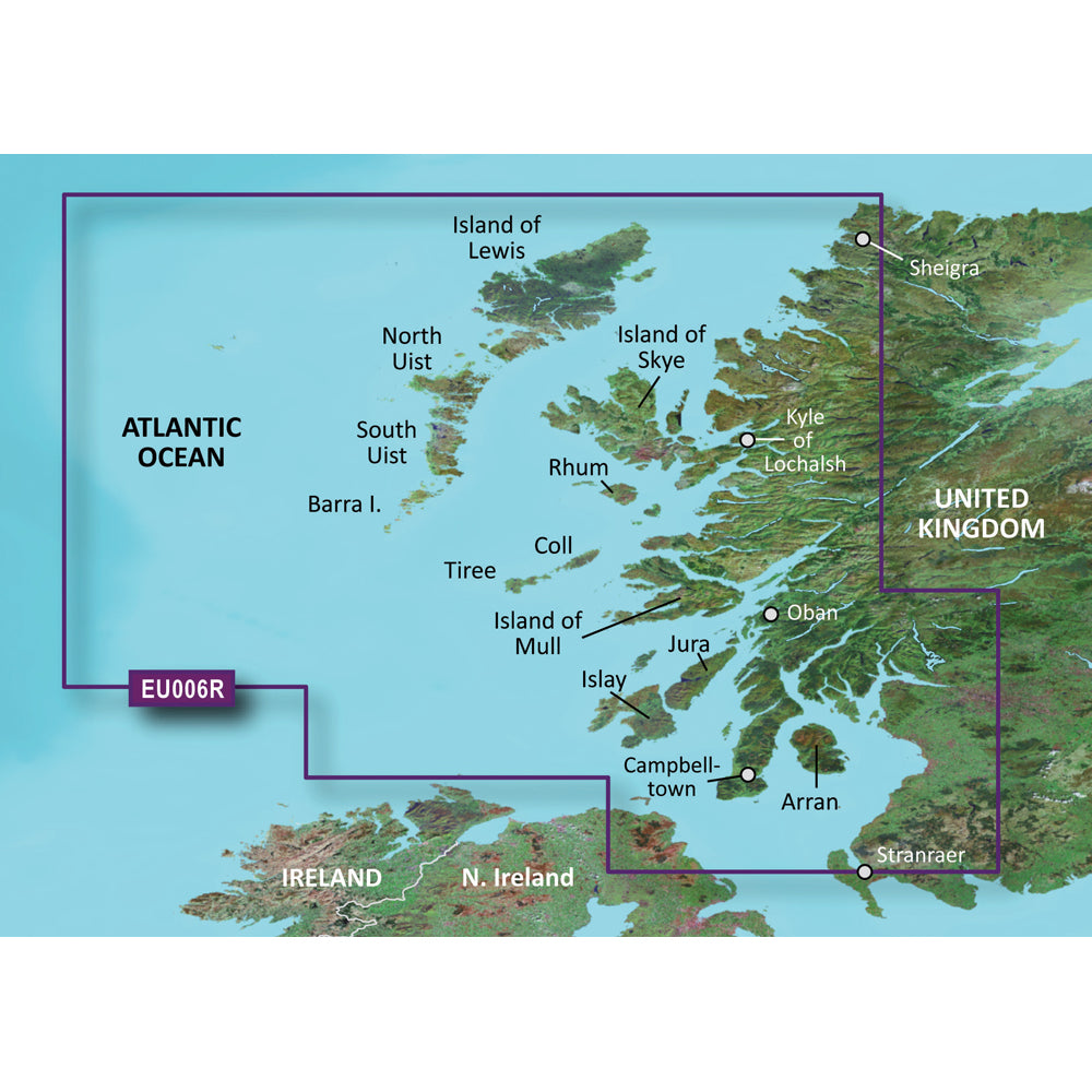 Garmin BlueChart g3 Vision HD  VEU006R  Scotland West Coast  microSDSD 010C076500