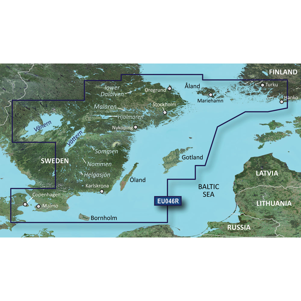 Garmin BlueChart g3 Vision HD  VEU046R  regrund land to Malm  microSDSD 010C078200