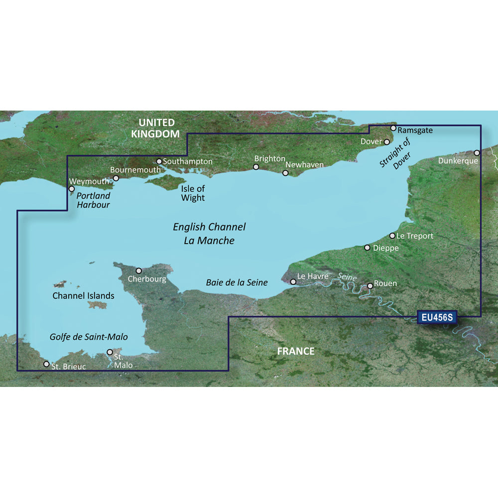 Garmin BlueChart g3 Vision HD  VEU465S  The Solent  Channel Islands  microSDSD 010C080000