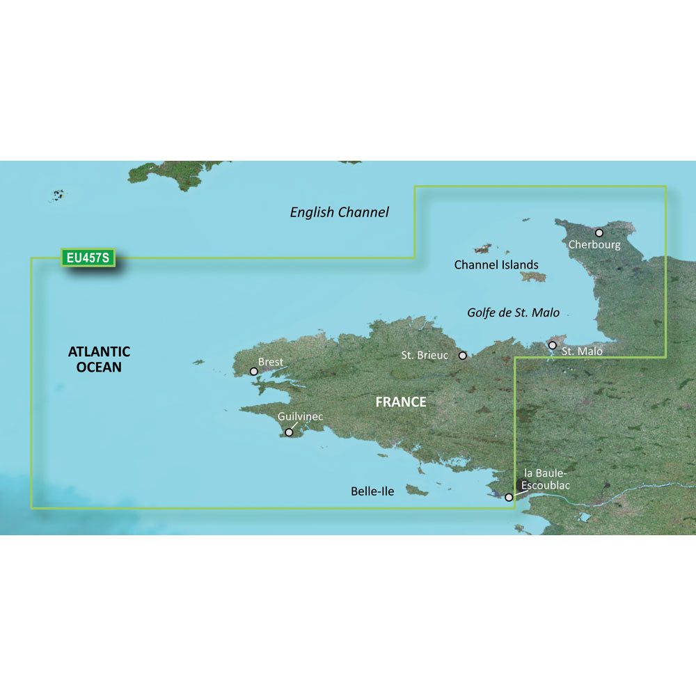 Garmin BlueChart g3 Vision HD  VEU457S  Bretagne  microSDSD 010C080100