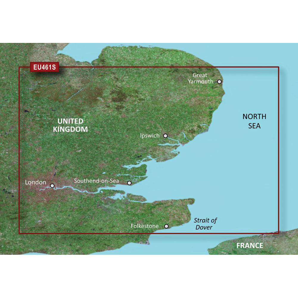 Garmin BlueChart g3 Vision HD  VEU461S  Thames Estuary  microSDSD 010C080500