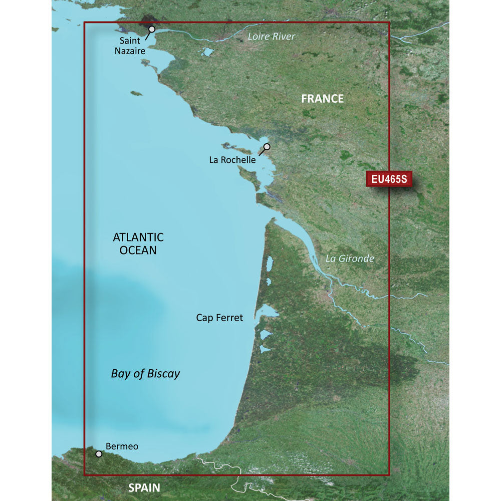 Garmin BlueChart g3 Vision HD  VEU465S  La Baule to San Sebastian  microSDSD 010C080900