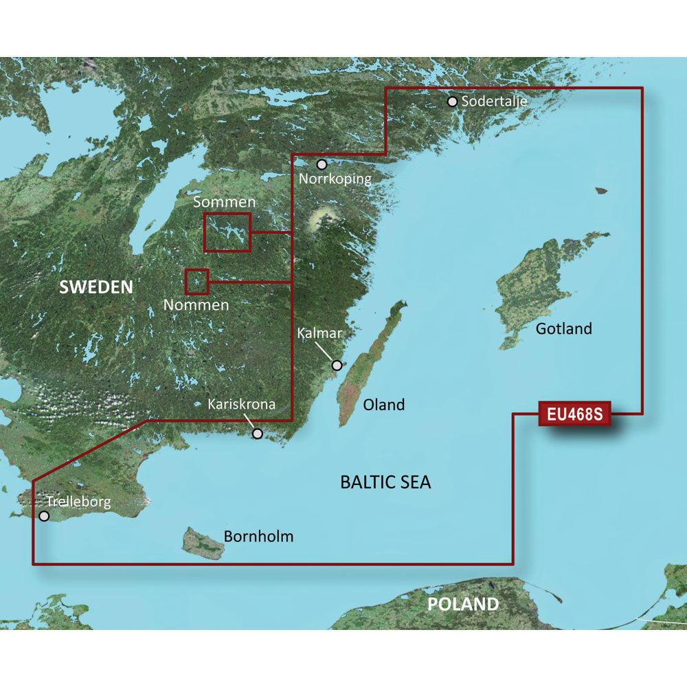 Garmin BlueChart g3 Vision HD  VEU468S  Sdertlje to Trelleborg  microSDSD 010C081200