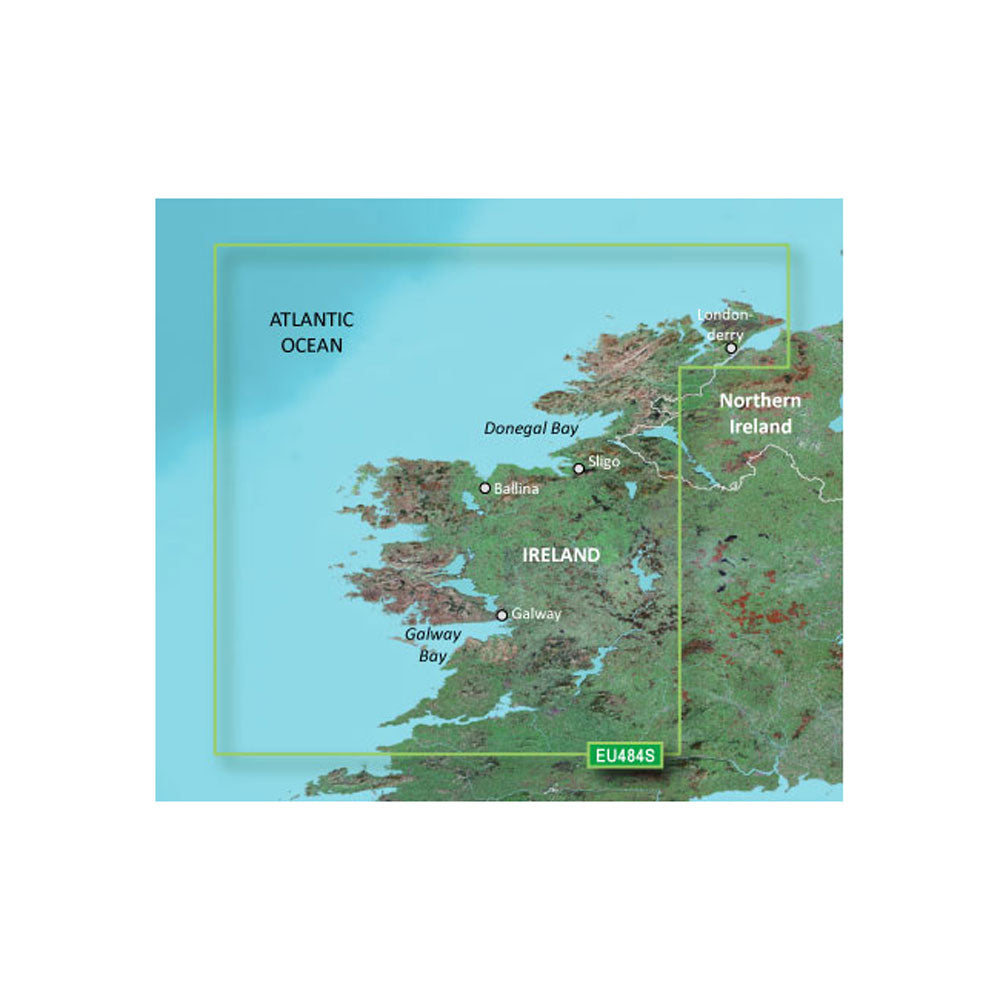Garmin BlueChart g3 Vision HD  VEU484S  Ireland NorthWest  microSDSD 010C082800