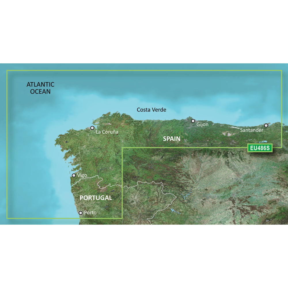 Garmin BlueChart g3 Vision HD  VEU486S  Galicia  Asturias  microSDSD 010C083000