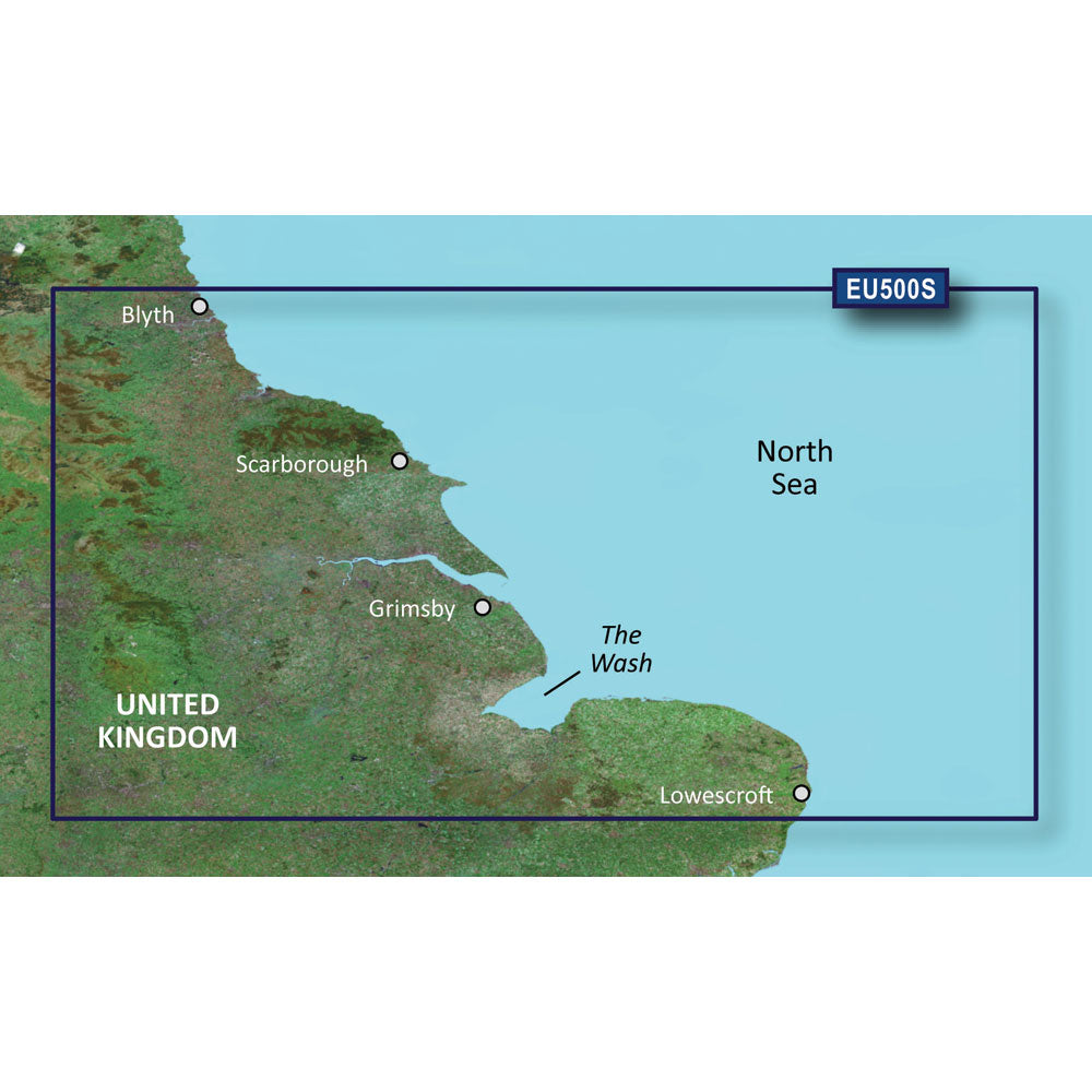 Garmin BlueChart g3 Vision HD  VEU500S  Blyth to Lowestoft  microSDSD 010C084400