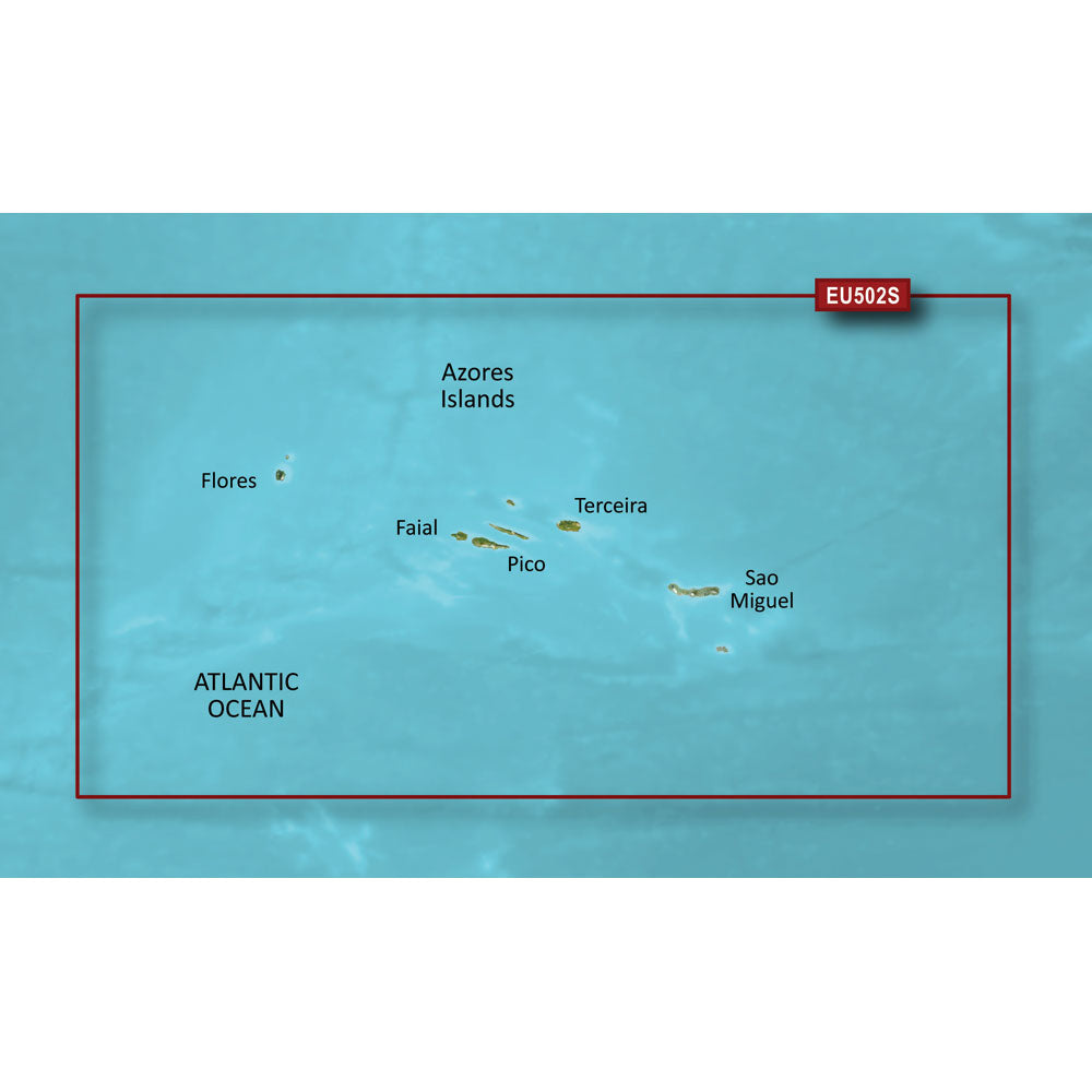 Garmin BlueChart g3 Vision HD  VEU502S  Azores Islands  microSDSD 010C084600