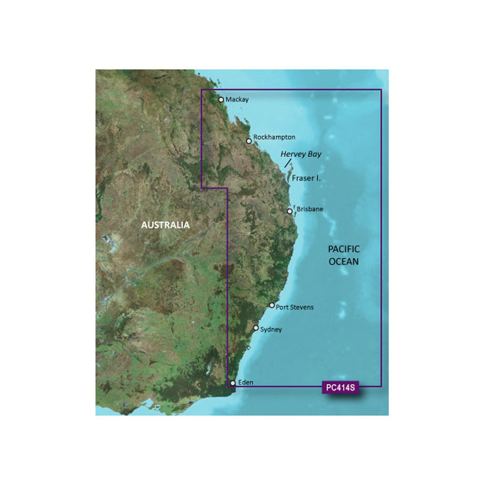Garmin BlueChart g3 Vision HD  VPC414S  Mackay to Twofold Bay  microSDSD 010C087200