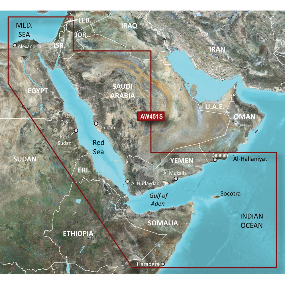 Garmin BlueChart g3 Vision HD  VAW451S  Red Sea  microSDSD 010C075900