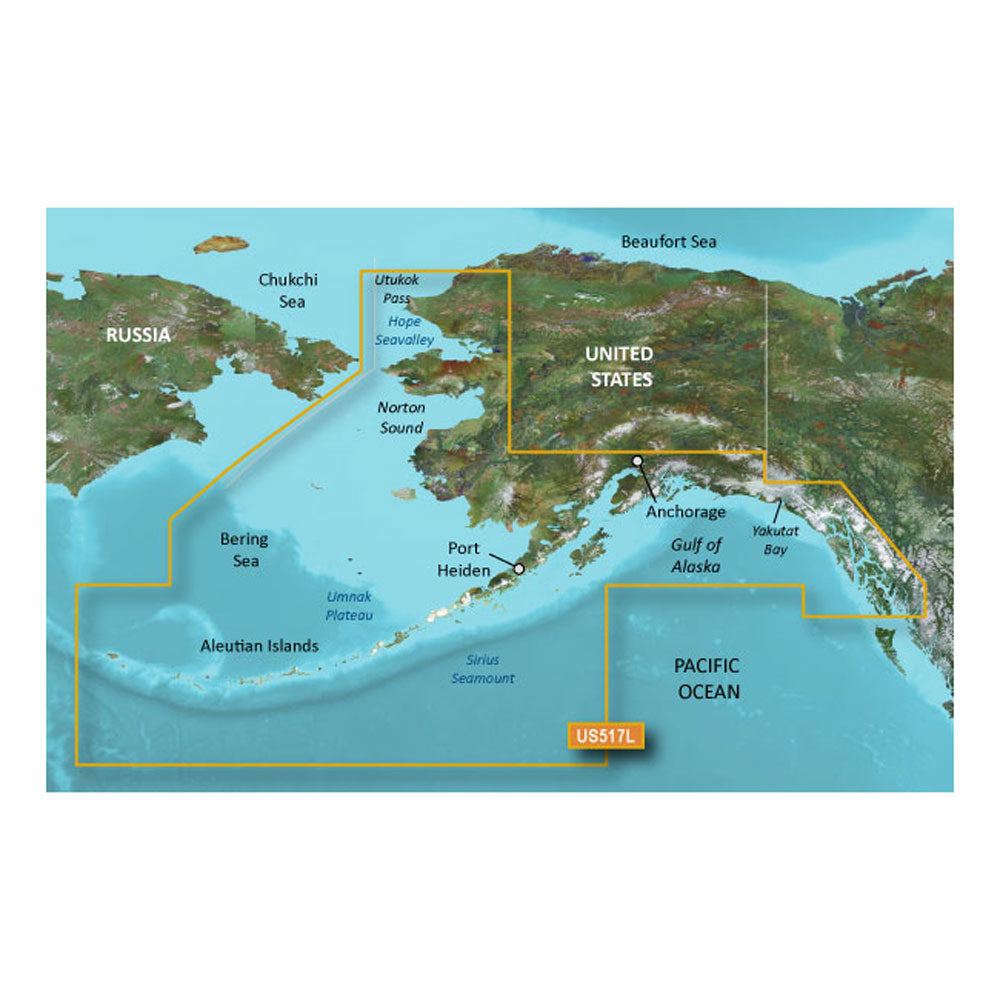 Garmin BlueChart g3 Vision HD  VUS517L  Alaska South  microSDSD 010C088700