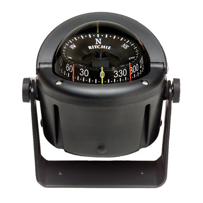 Ritchie HB741 Helmsman Compass  Bracket Mount  Black HB741