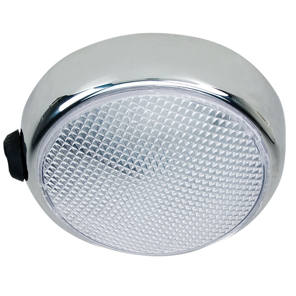 Perko Round Surface Mount LED Dome Light  Chrome Plated  wSwitch 1356DP0CHR