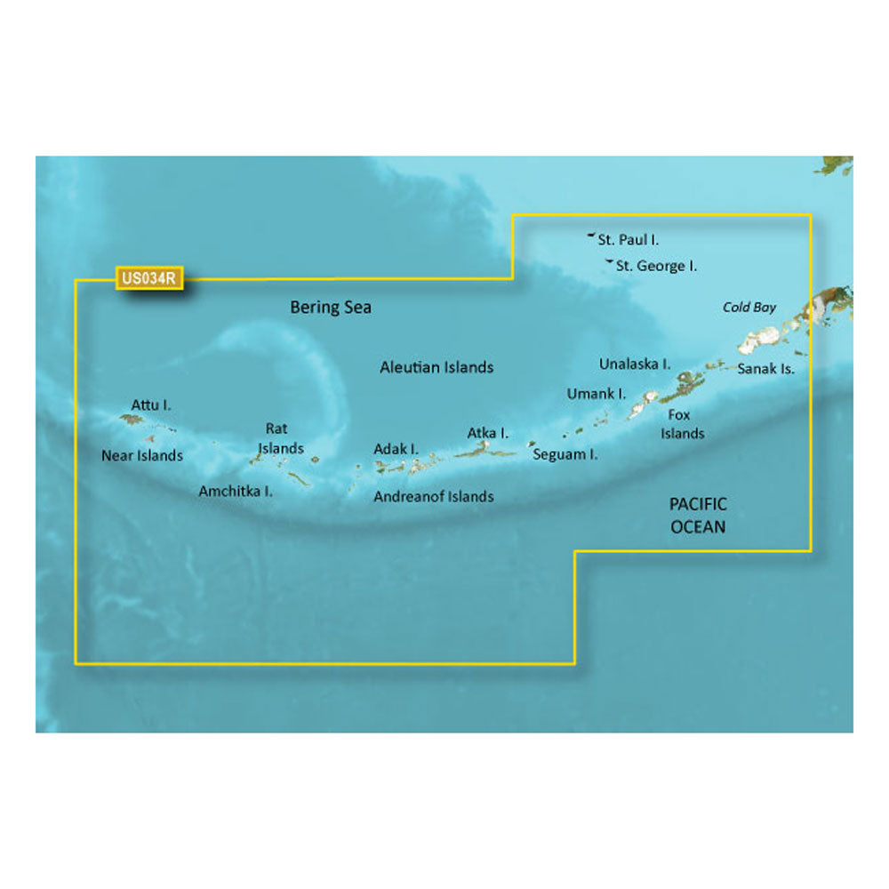 Garmin BlueChart g3 Vision HD  VUS034R  Aleutian Islands  microSDSD 010C073500