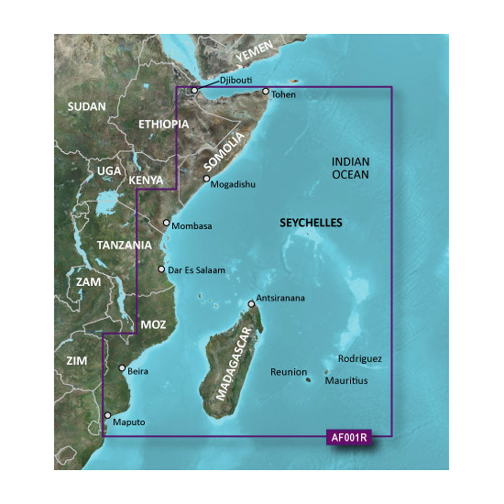 Garmin BlueChart g3 HD  HXAF001R  Eastern Africa  microSDSD 010C074720