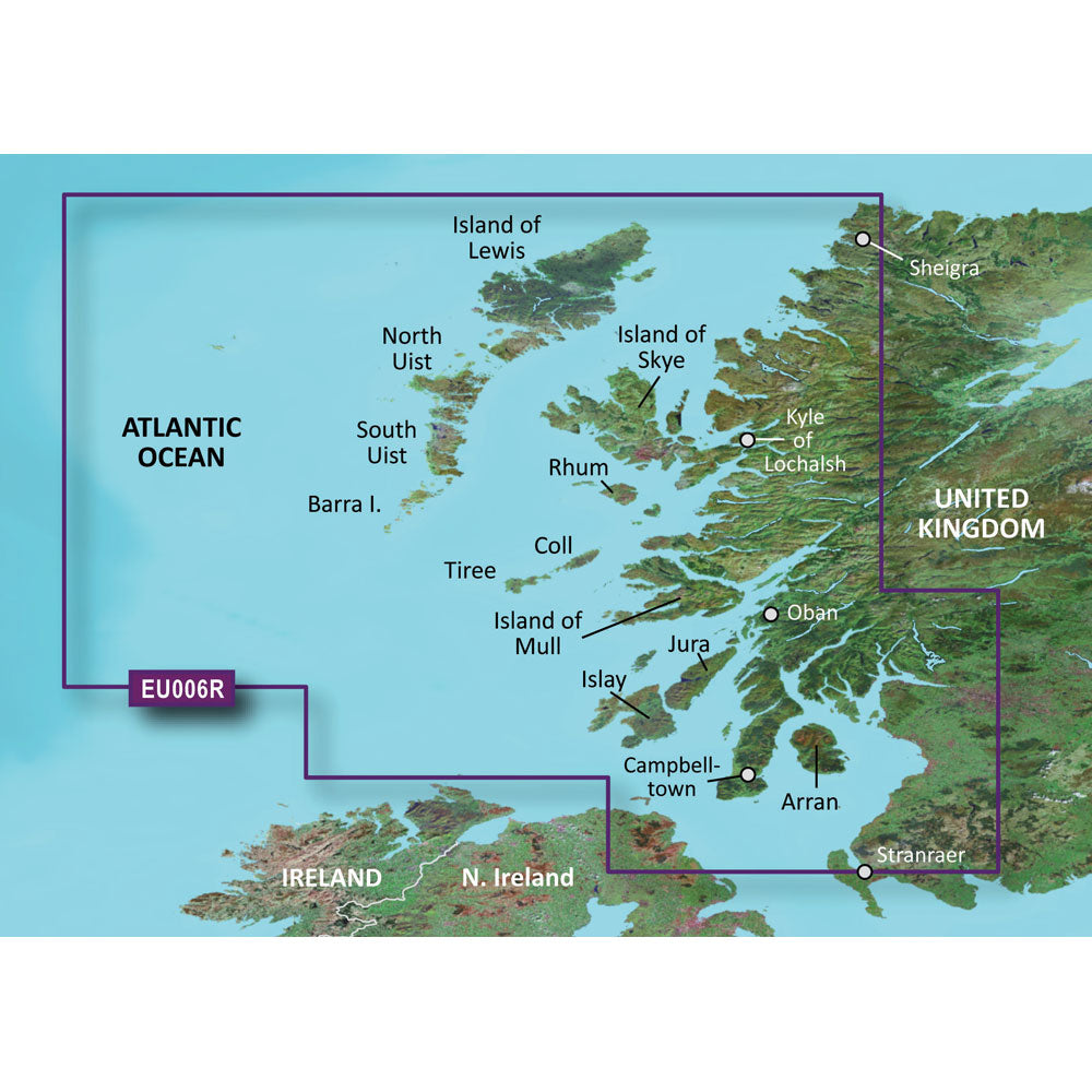 Garmin BlueChart g3 HD  HXEU006R  Scotland West Coast  microSDSD 010C076520