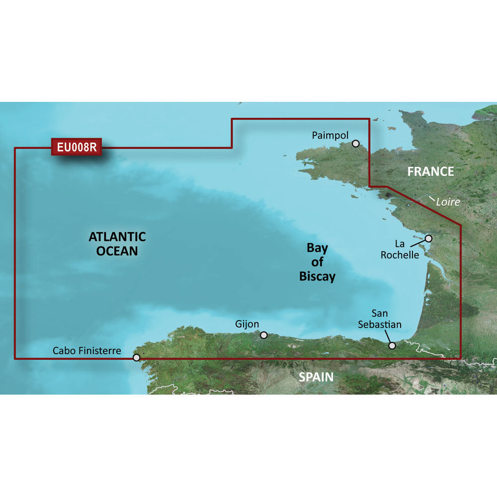 Garmin BlueChart g3 HD  HXEU008R  Bay of Biscay  microSDSD 010C076620