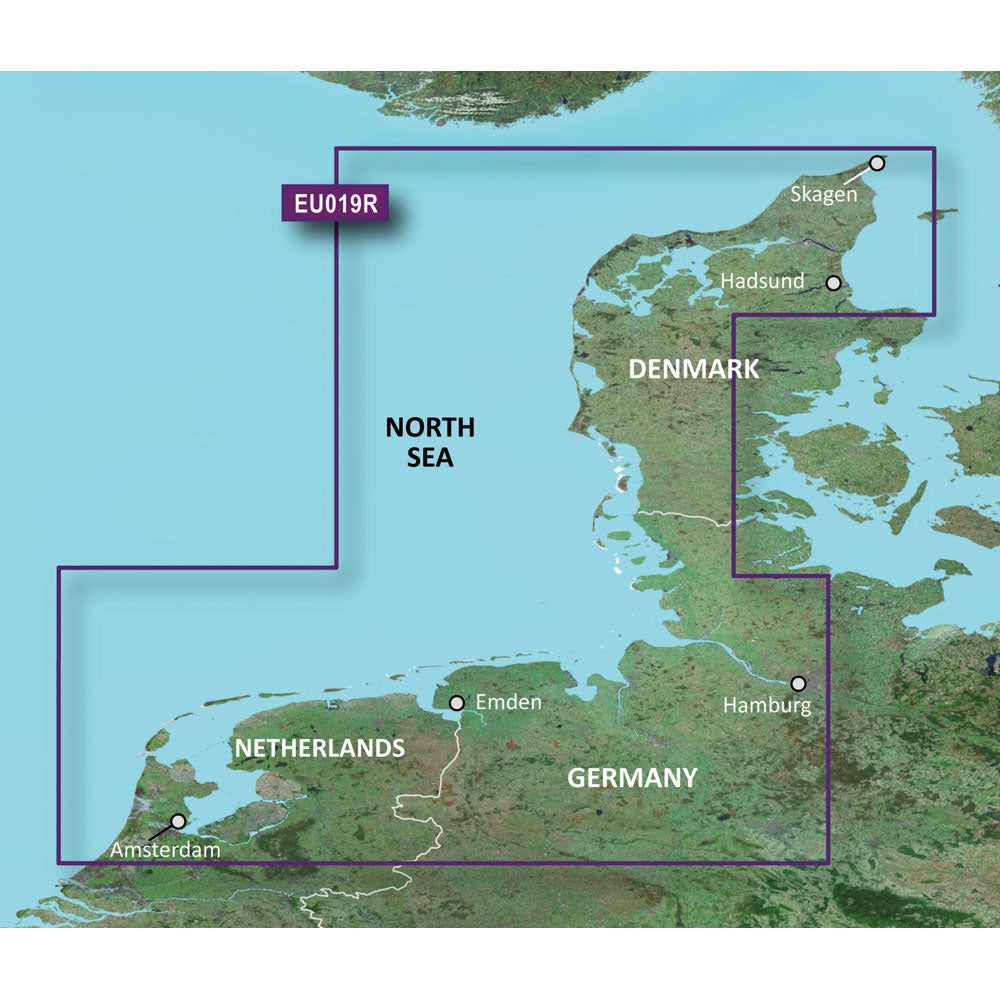 Garmin BlueChart g3 HD  HXEU019R  Alborg to Amsterdam  microSDSD 010C077620