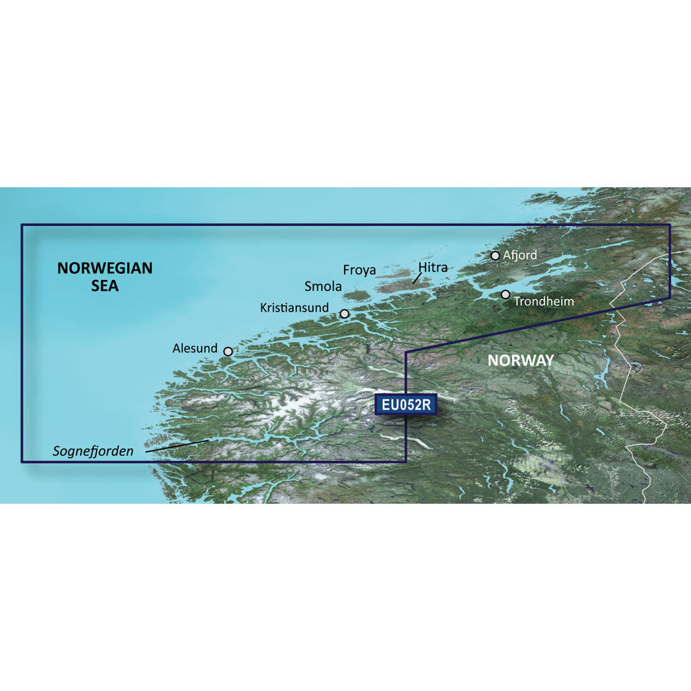 Garmin BlueChart g3 HD  HXEU052R  Sognefjorden  Svefjorden  microSDSD 010C078820