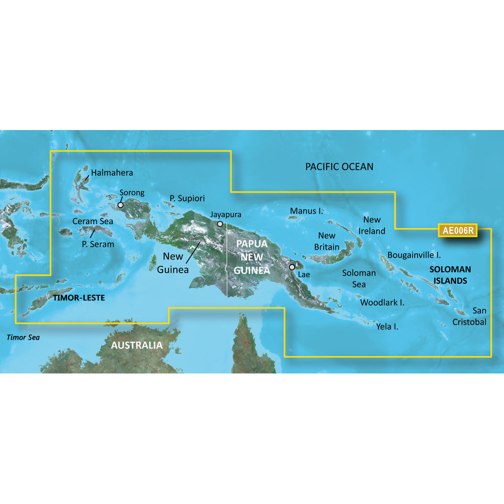Garmin BlueChart g3 HD  HXAE006R  Timor LesteNew Guinea  microSDSD 010C088120
