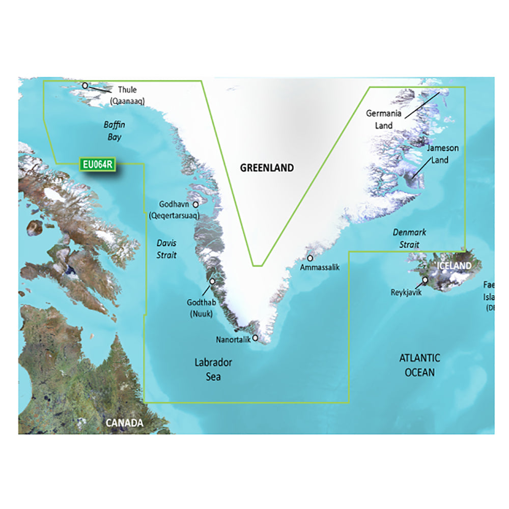 Garmin BlueChart g3 Vision HD  VEU064R  Greenland  microSDSD 010C100100