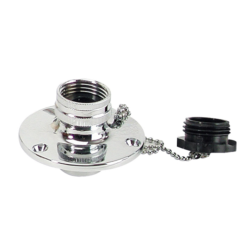 Whitecap CP Brass Inlet 234 Base 112 Depth P2455C