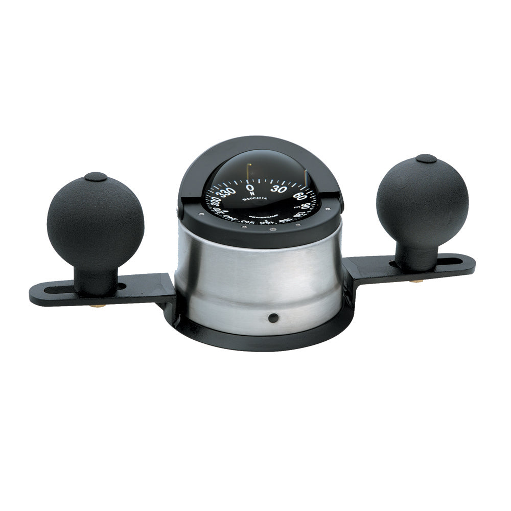 Ritchie B200P Navigator Steel Boat Compass  Binnacle Mount  Stainless SteelBlack B200P