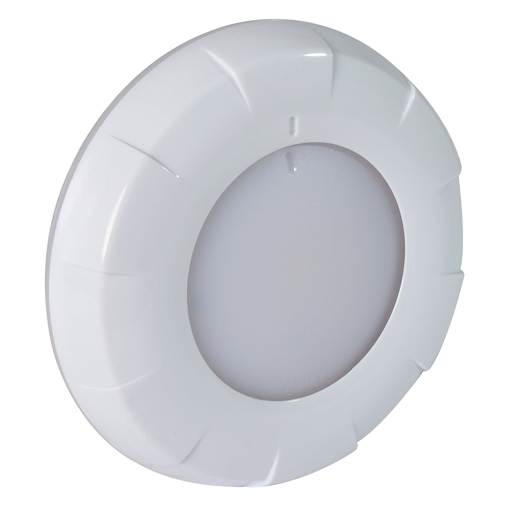 Lumitec Aurora LED Dome Light  White Finish  White Dimming 101077